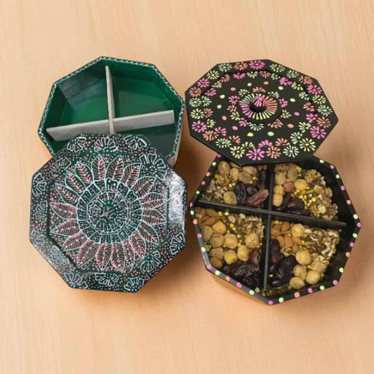 Artistic Wooden Dry Fruit Bowl - wcspk