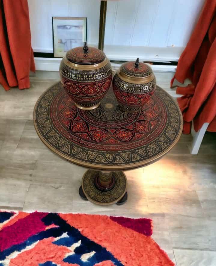 Naqshi Art Wooden Table - wcspk