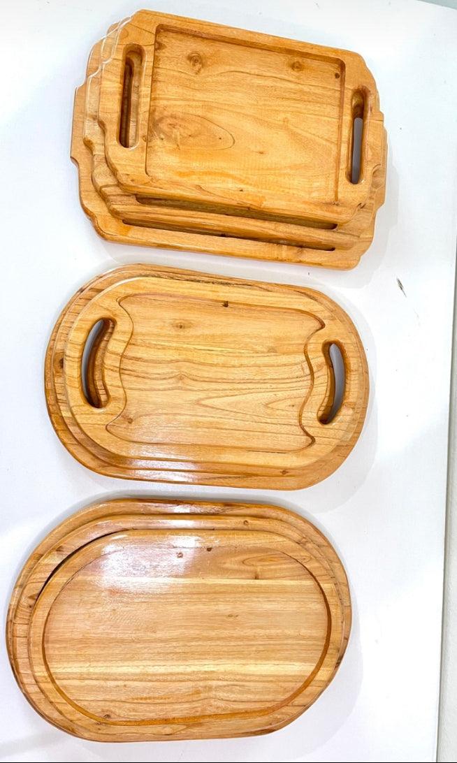 Pure Wooden Tray Set - wcspk