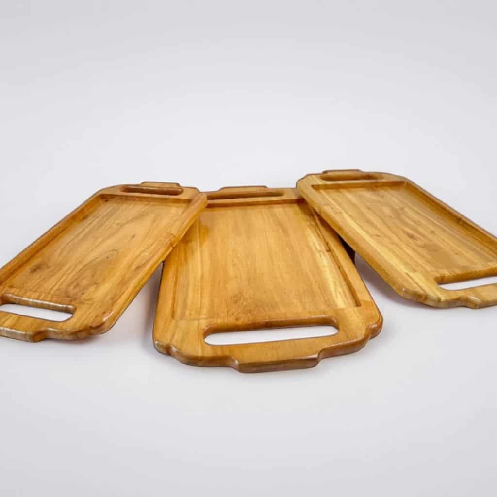 Pure Wooden Tray Set - wcspk