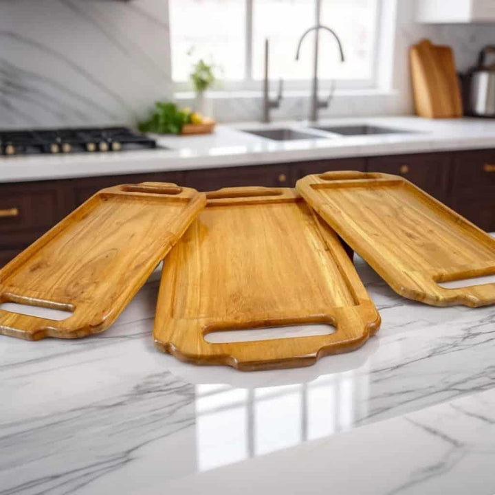 Pure Wooden Tray Set - wcspk