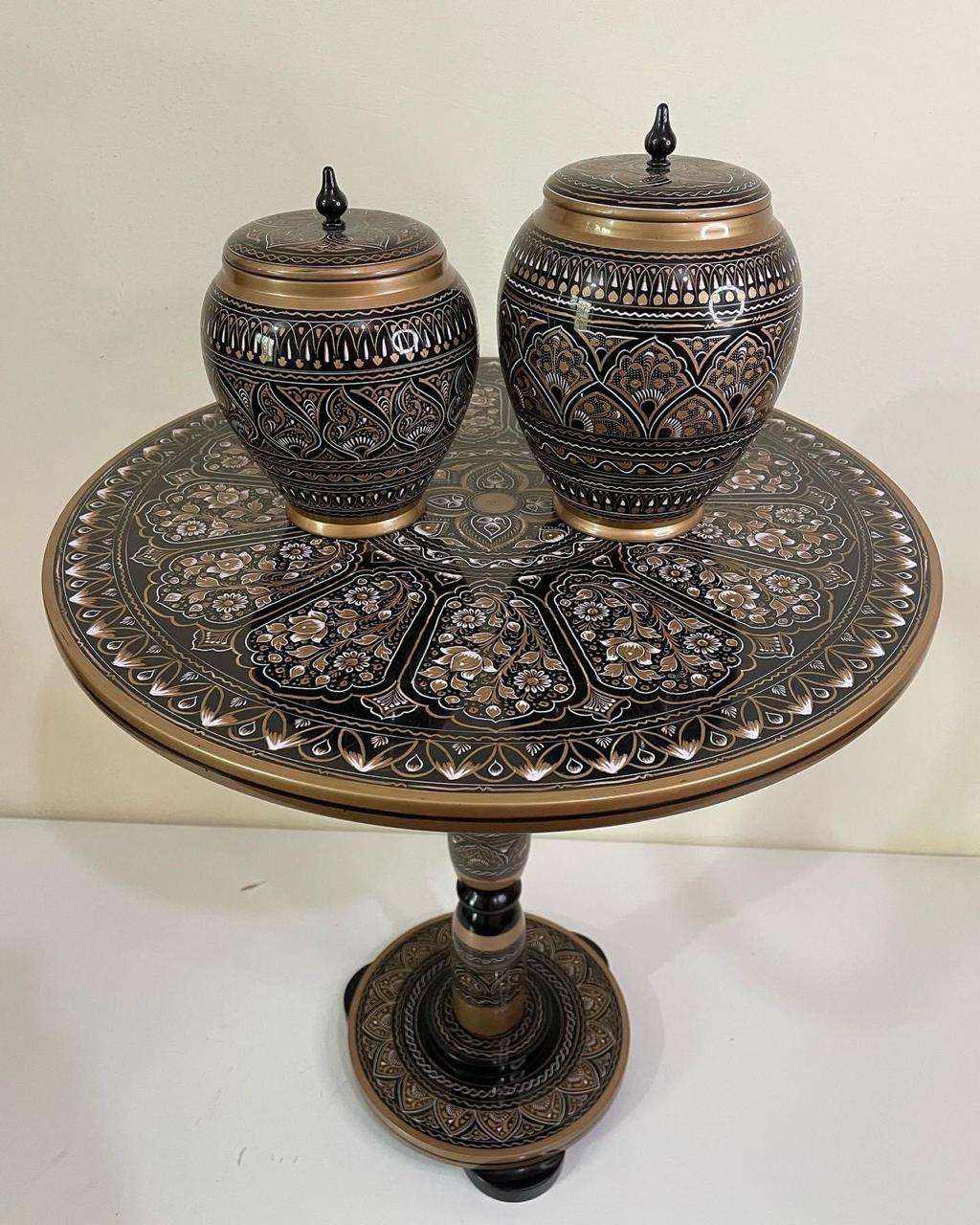 handcrafted Table and  jars - wcspk