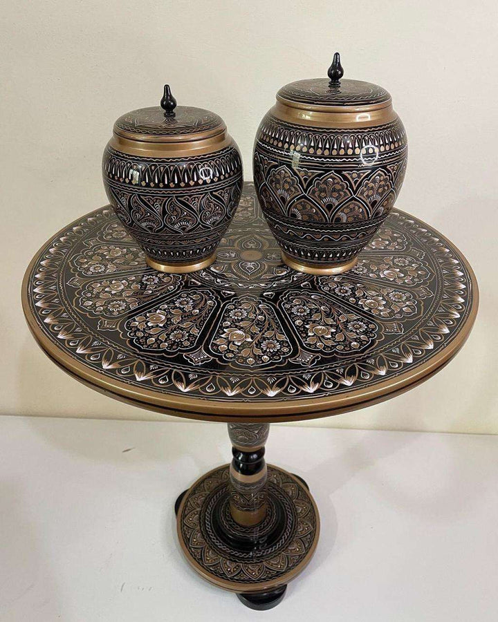 handcrafted Table and  jars - wcspk