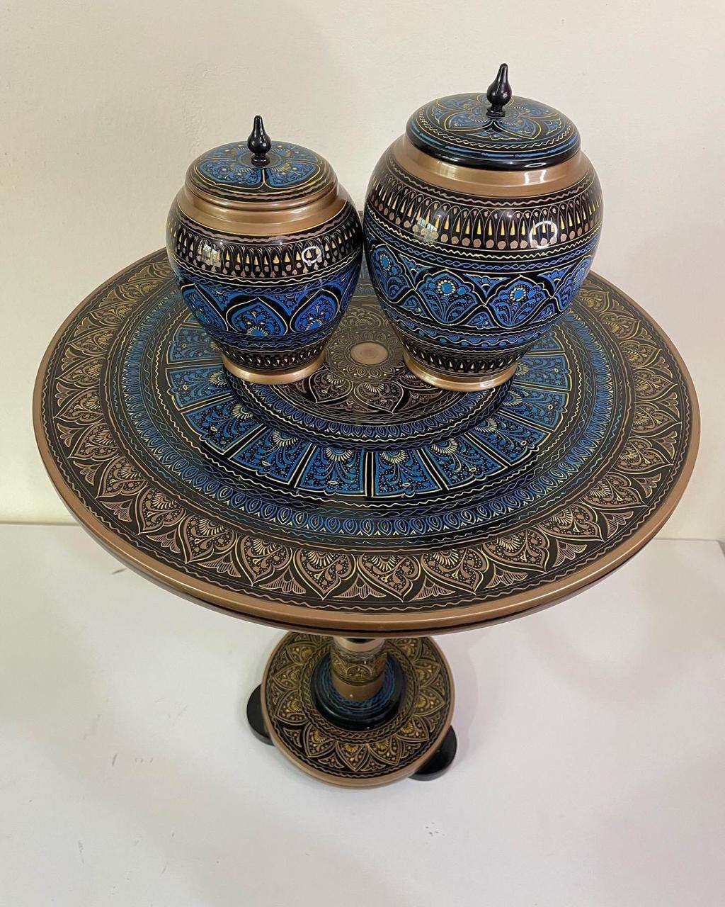 handcrafted Table and  jars - wcspk