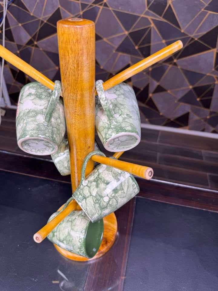 wooden cup stand