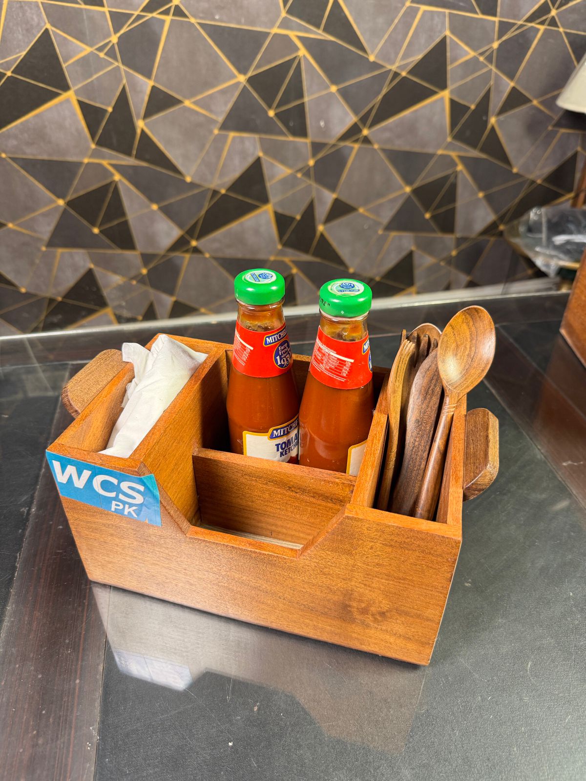 Wooden Kitchen Organizer Set