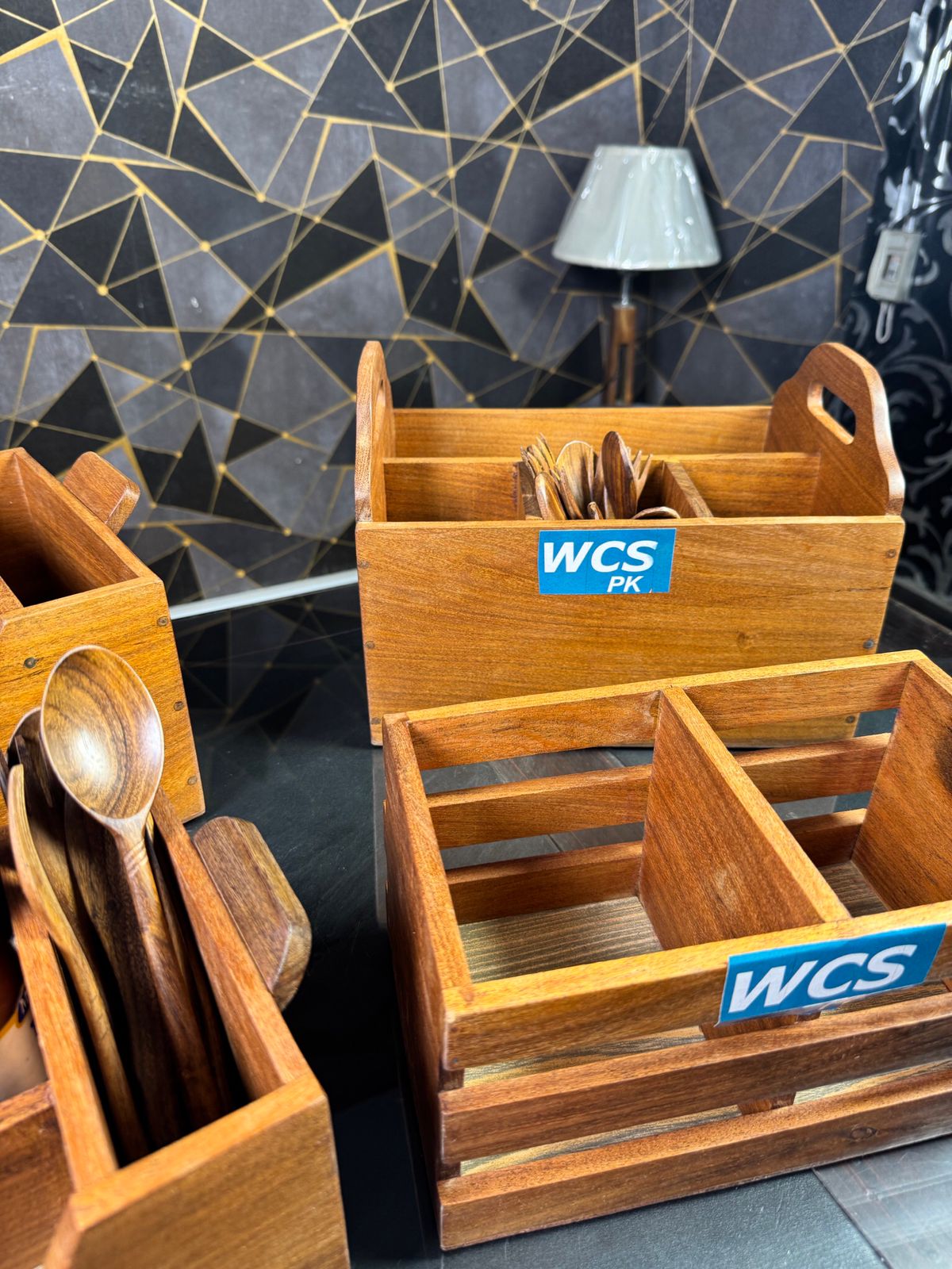 Wooden Kitchen Organizer Set