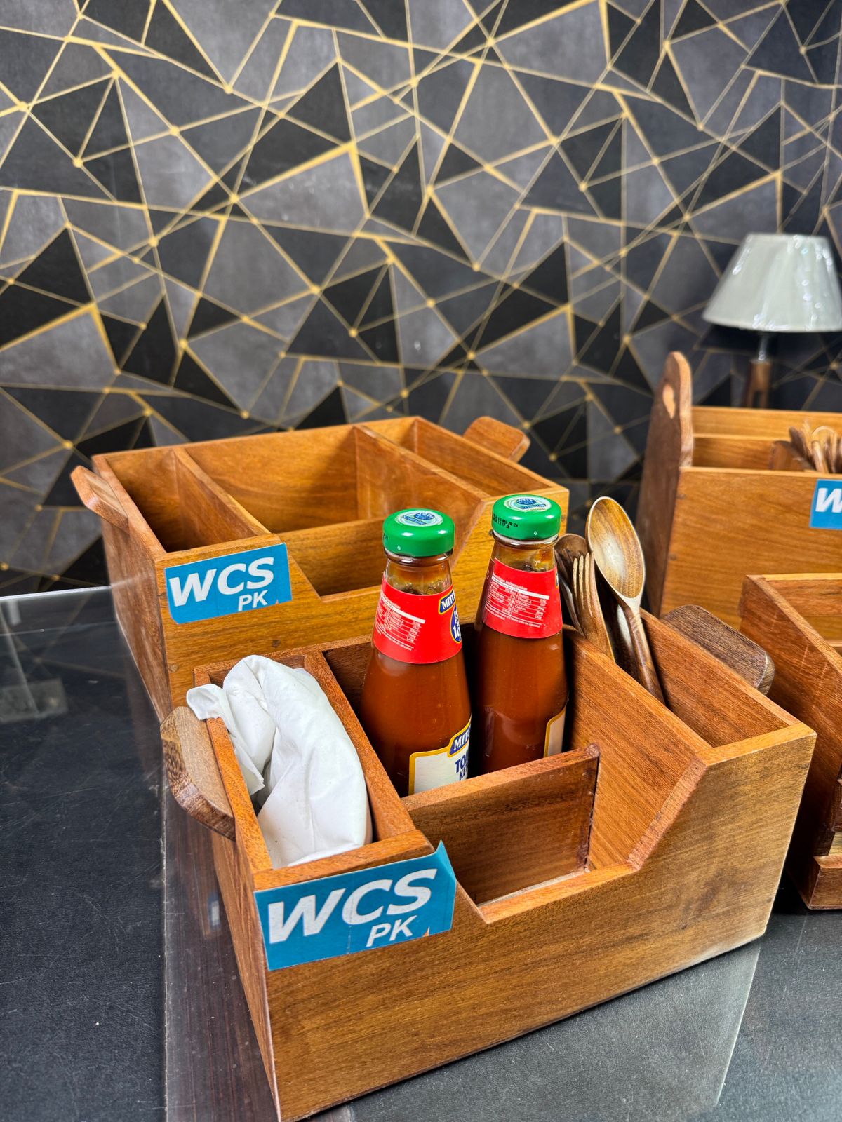 Wooden Kitchen Organizer Set