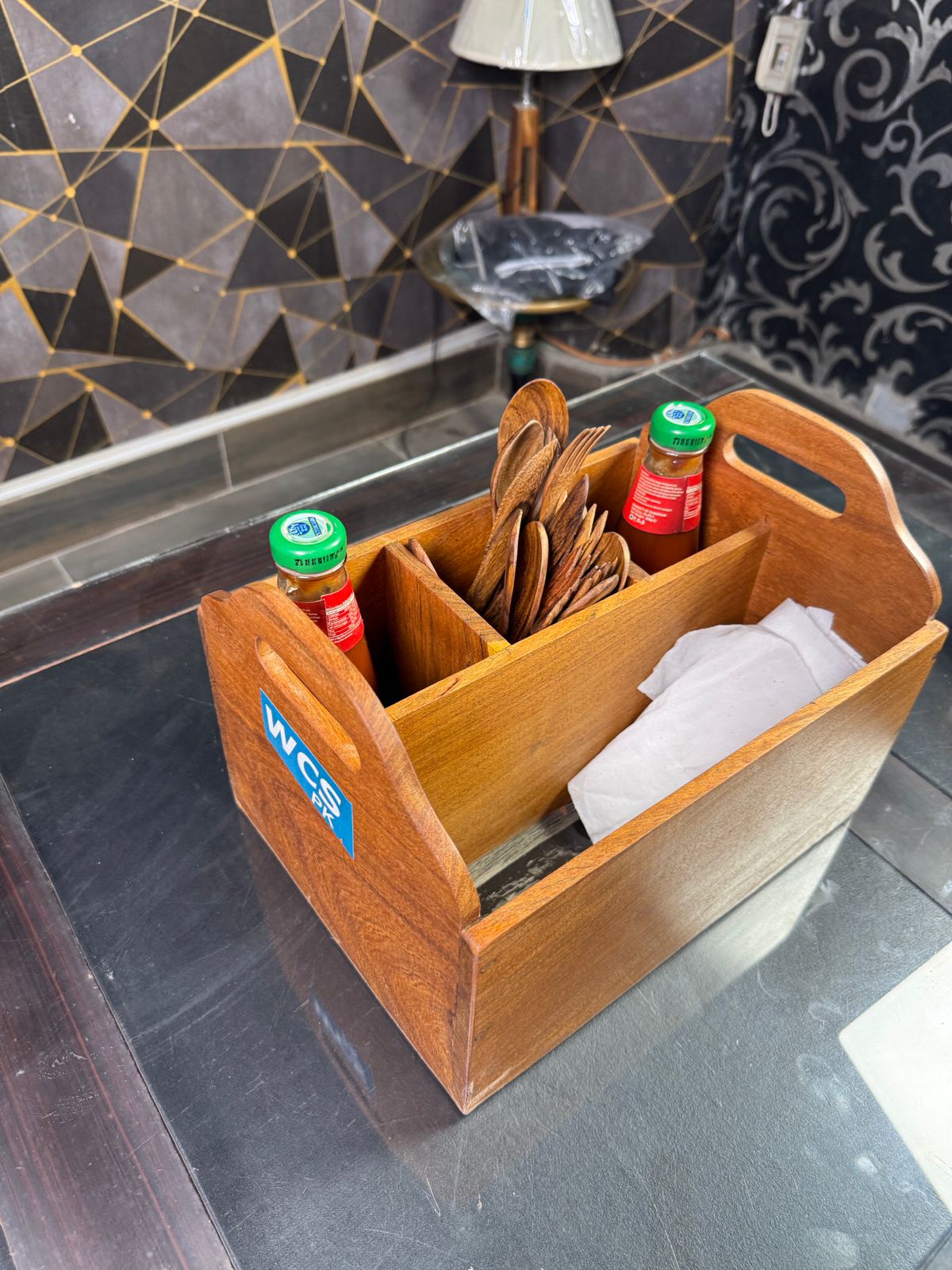 Wooden Kitchen Organizer Set