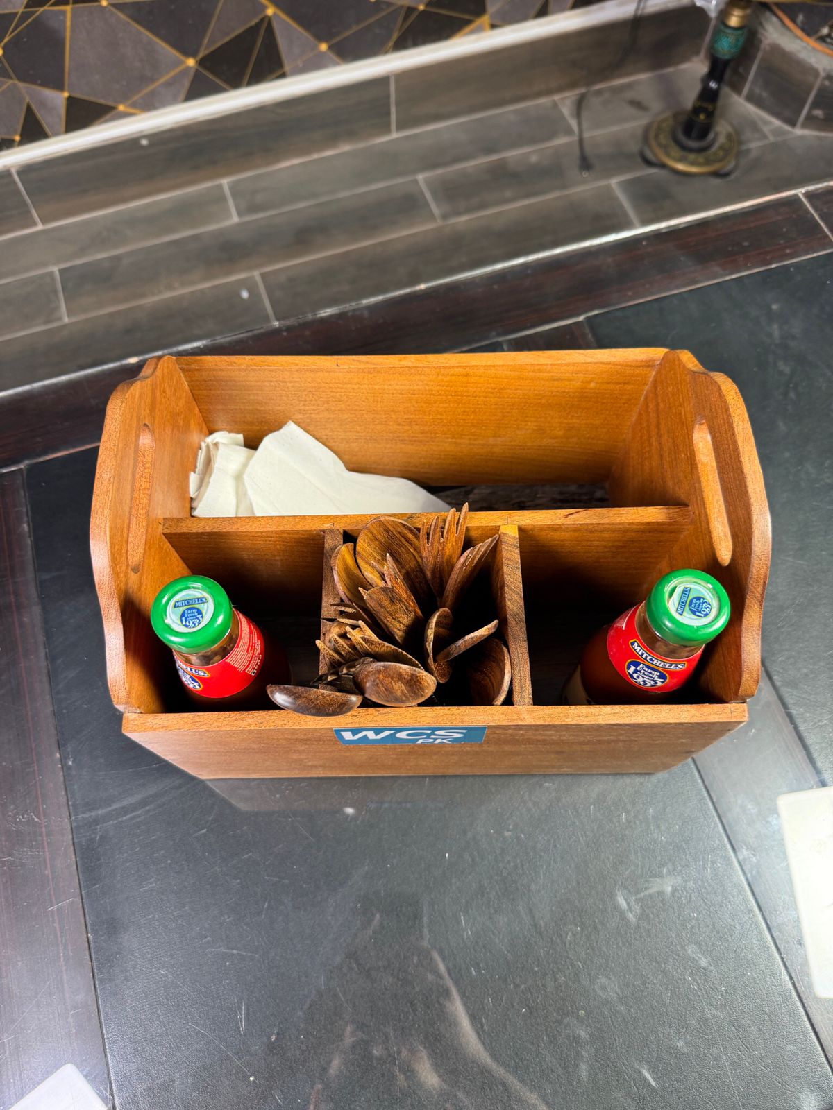 Wooden Kitchen Organizer Set