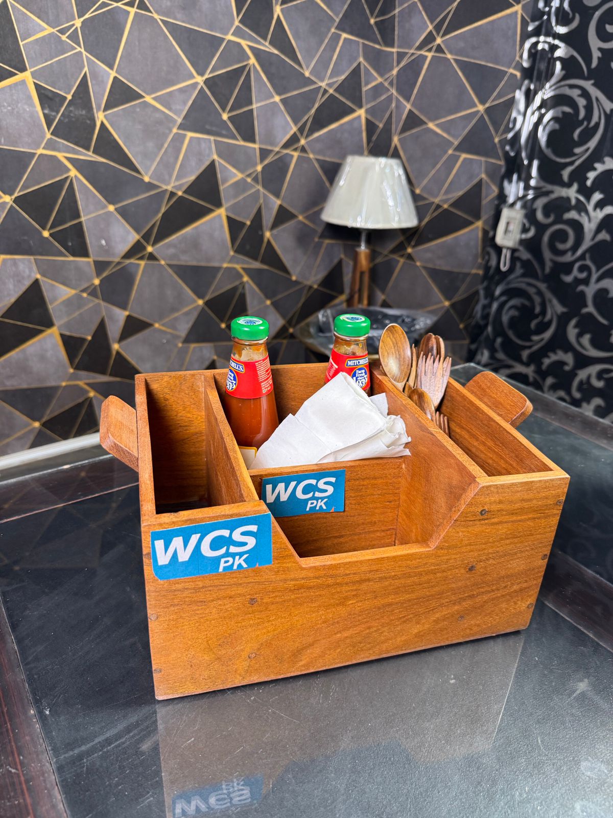 Wooden Kitchen Organizer Set