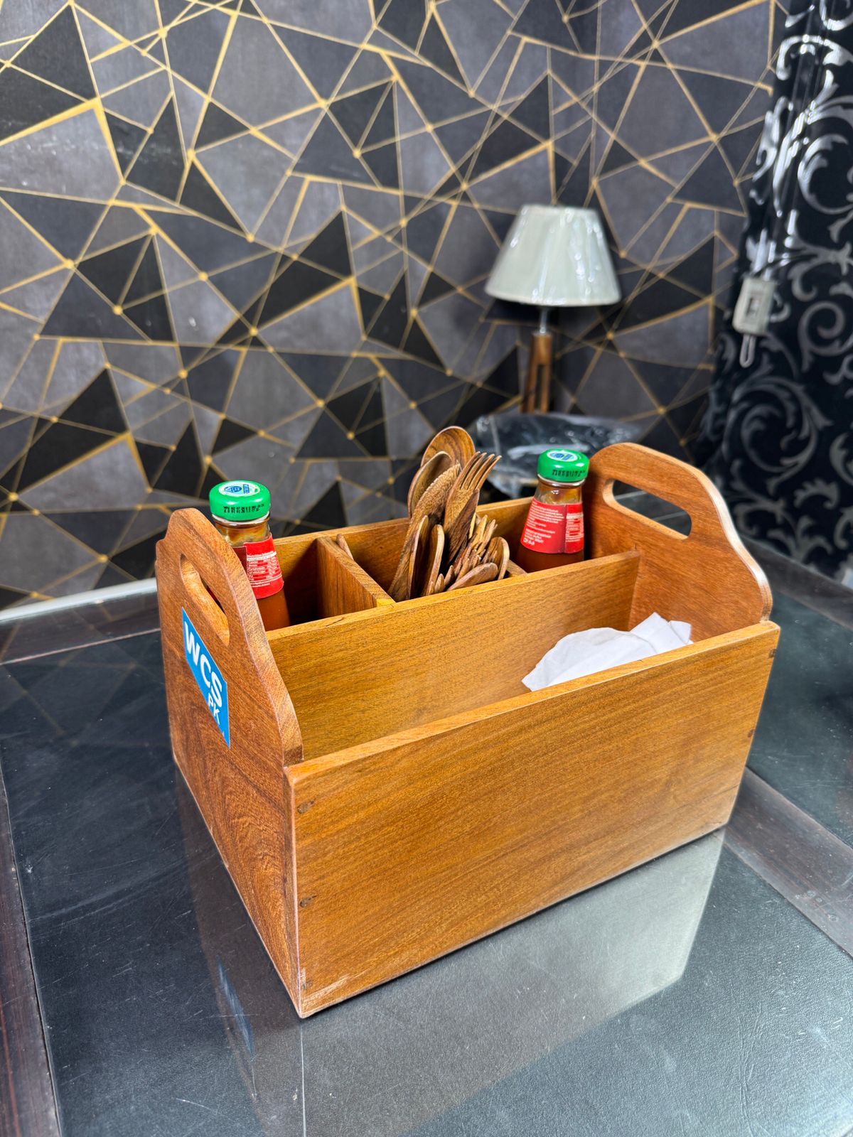 Wooden Kitchen Organizer Set