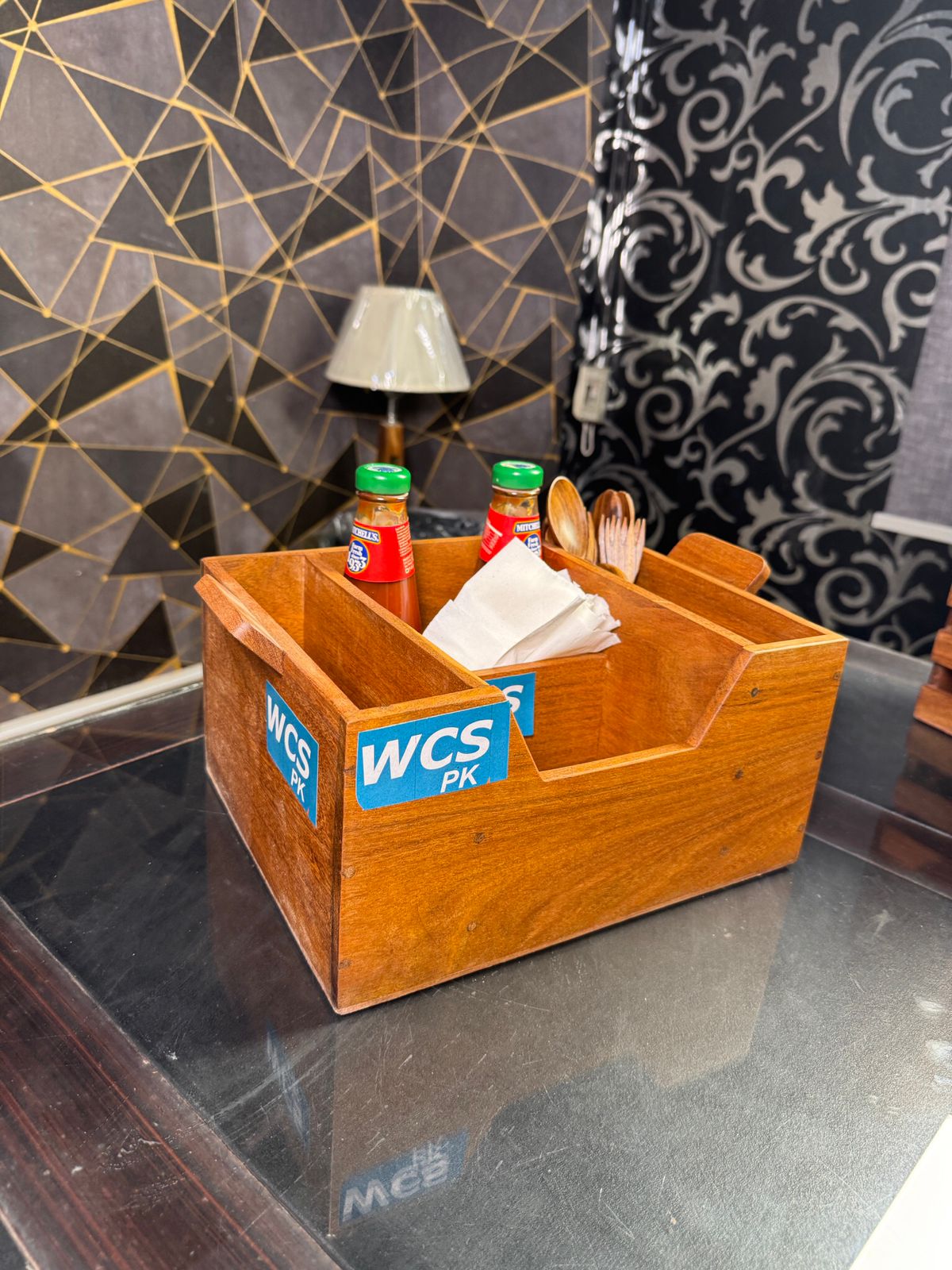 Wooden Kitchen Organizer Set