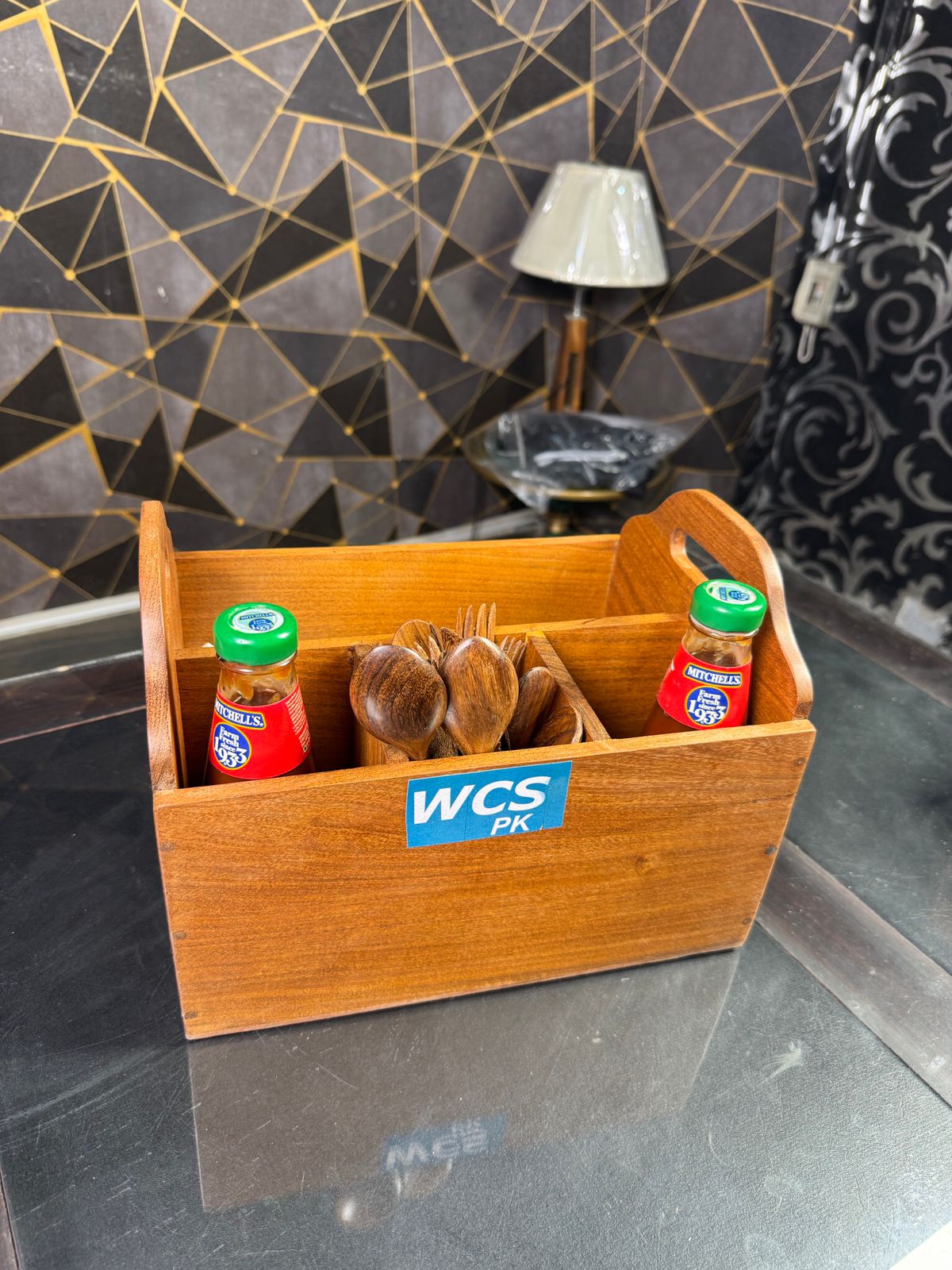 Wooden Kitchen Organizer Set