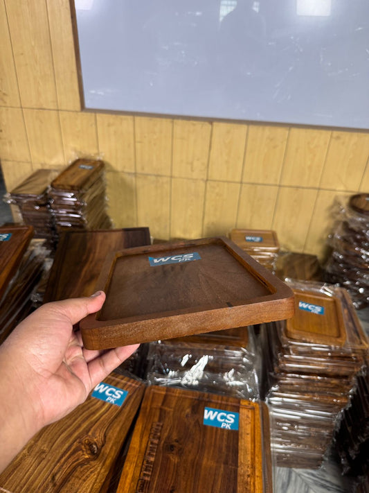square platter acasia wood