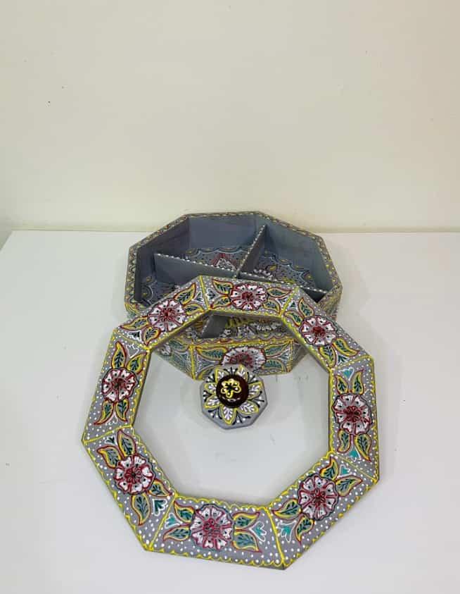 Wooden Dry Fruit Bowl - wcspk