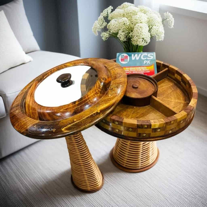 Wooden Dry Fruit Bowl - wcspk