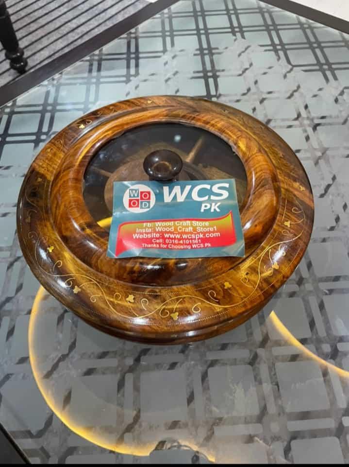 Wooden Dry Fruit Bowl - wcspk