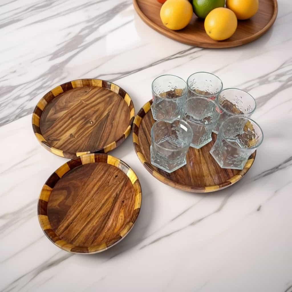 Wooden Plate Set - wcspk
