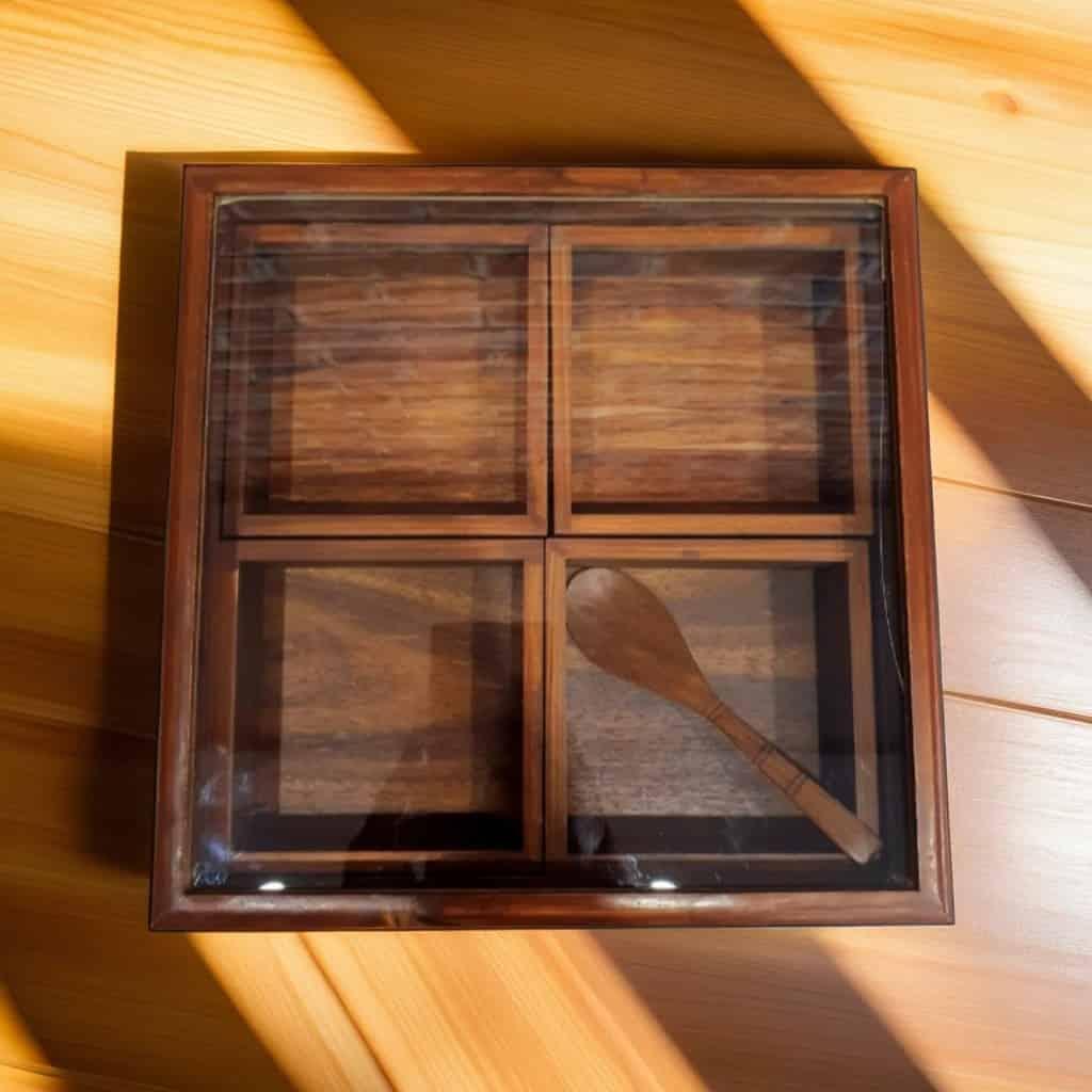 Wooden Spice & Dry Fruit Box - wcspk