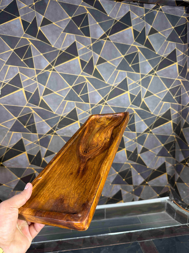 food serving platter wooden - wcspk