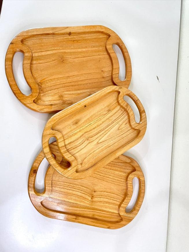 Pure Wooden Tray Set - wcspk