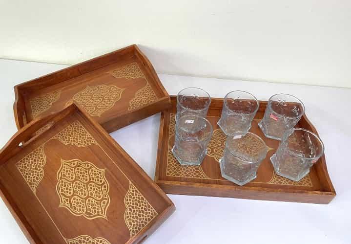 Wooden Tray Set - wcspk