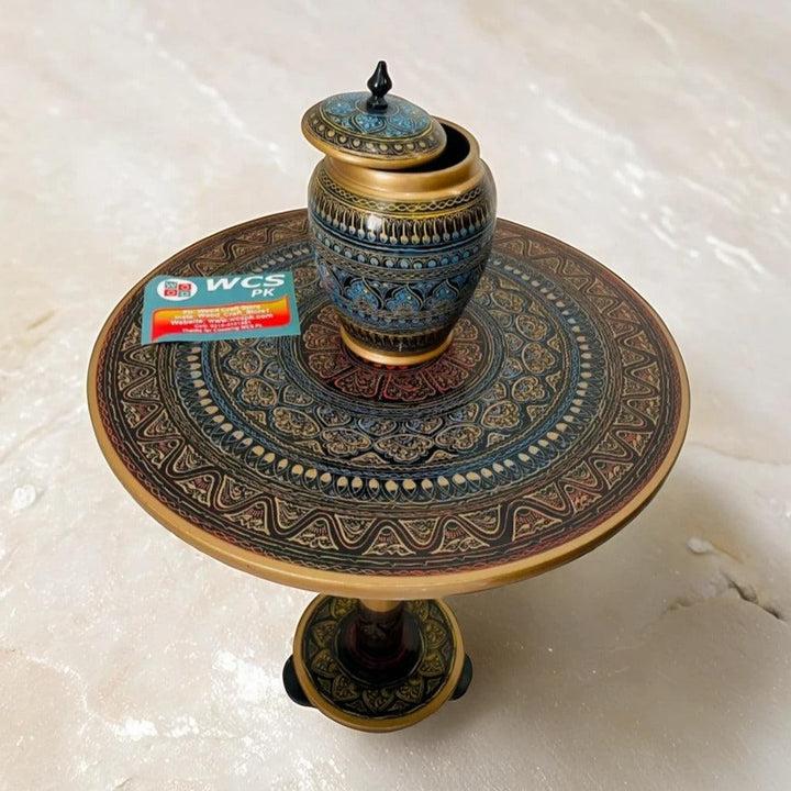 16-Inch Naqshi Art Table - wcspk