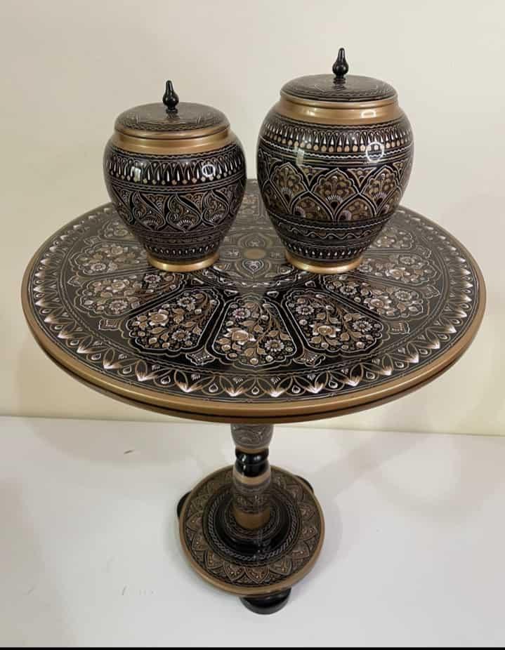 Naqshi Art Wooden Table - wcspk