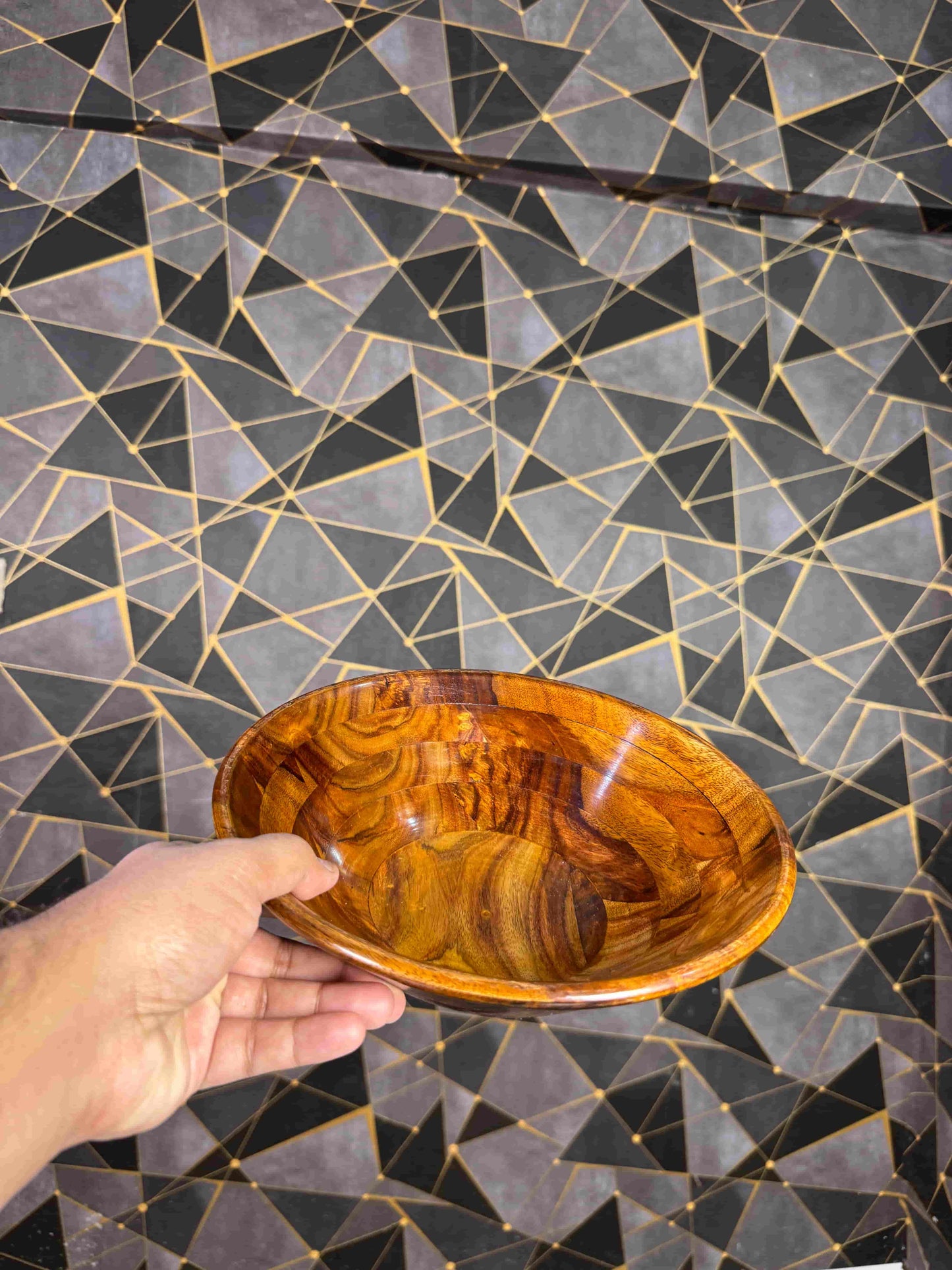 wooden bowl without stand - wcspk