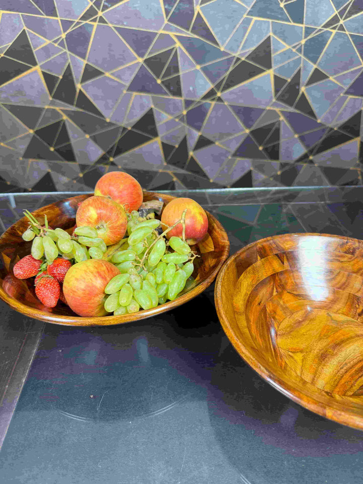 wooden bowl without stand - wcspk